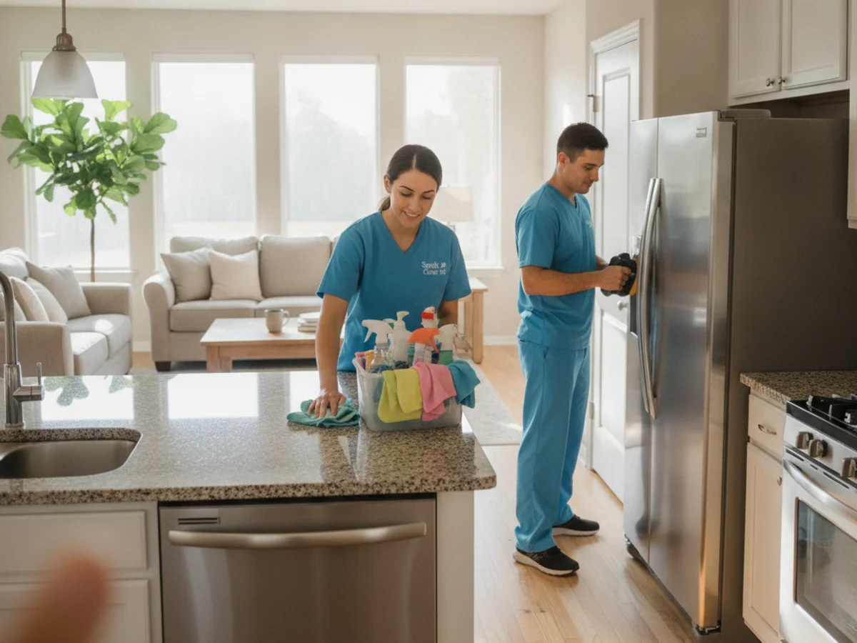 Austin Cleaning Services 24 professional cleaning crew in a modern Austin home